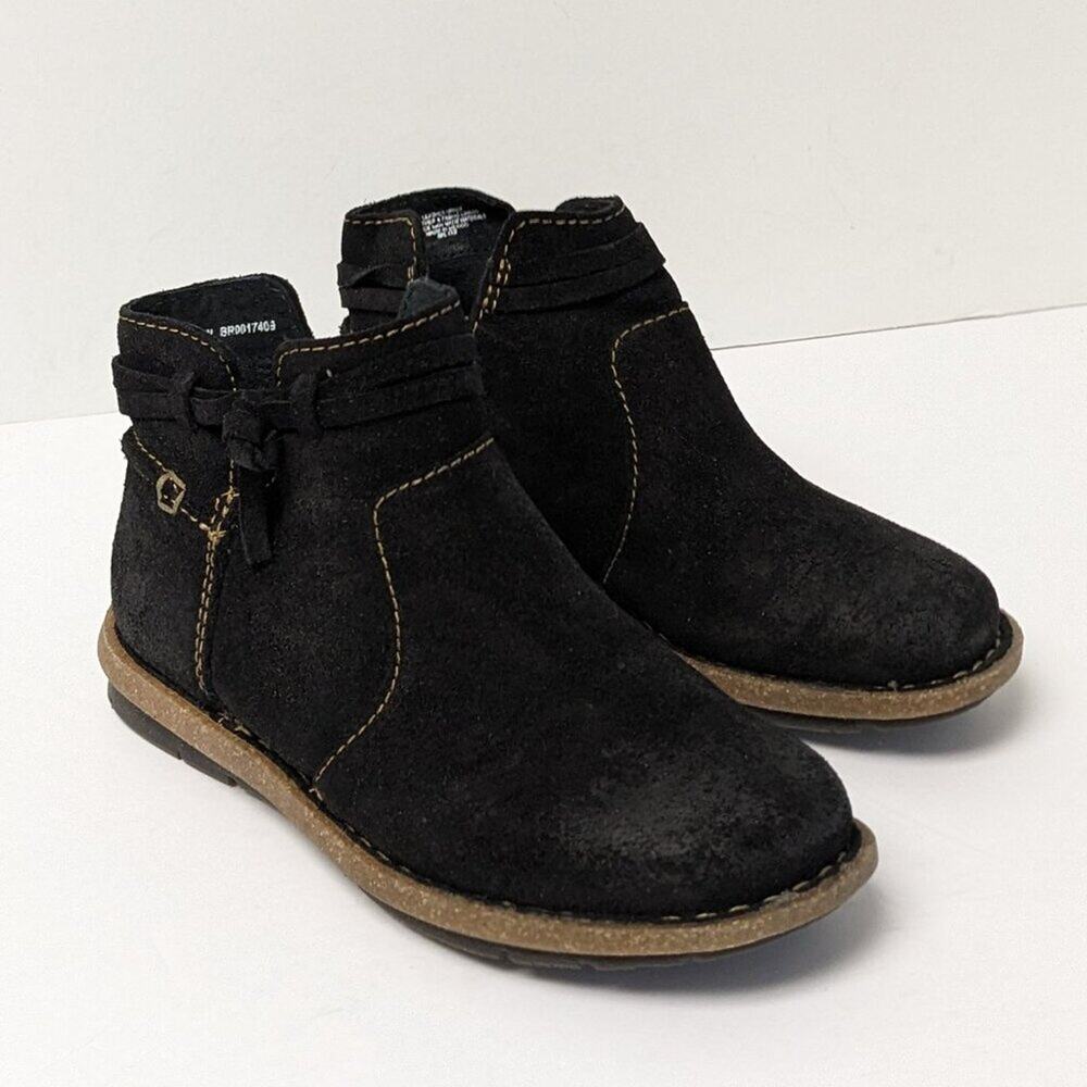 Born Wynter Ankle Booties, Black Suede, Women's 6